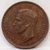 AUSTRALIA 1939 . HALF 1/2  PENNY . ROO . TONED